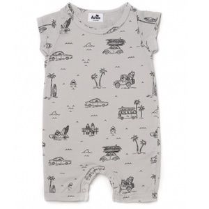 Kira Kids Surf Shark Romper Sz 12-18 months